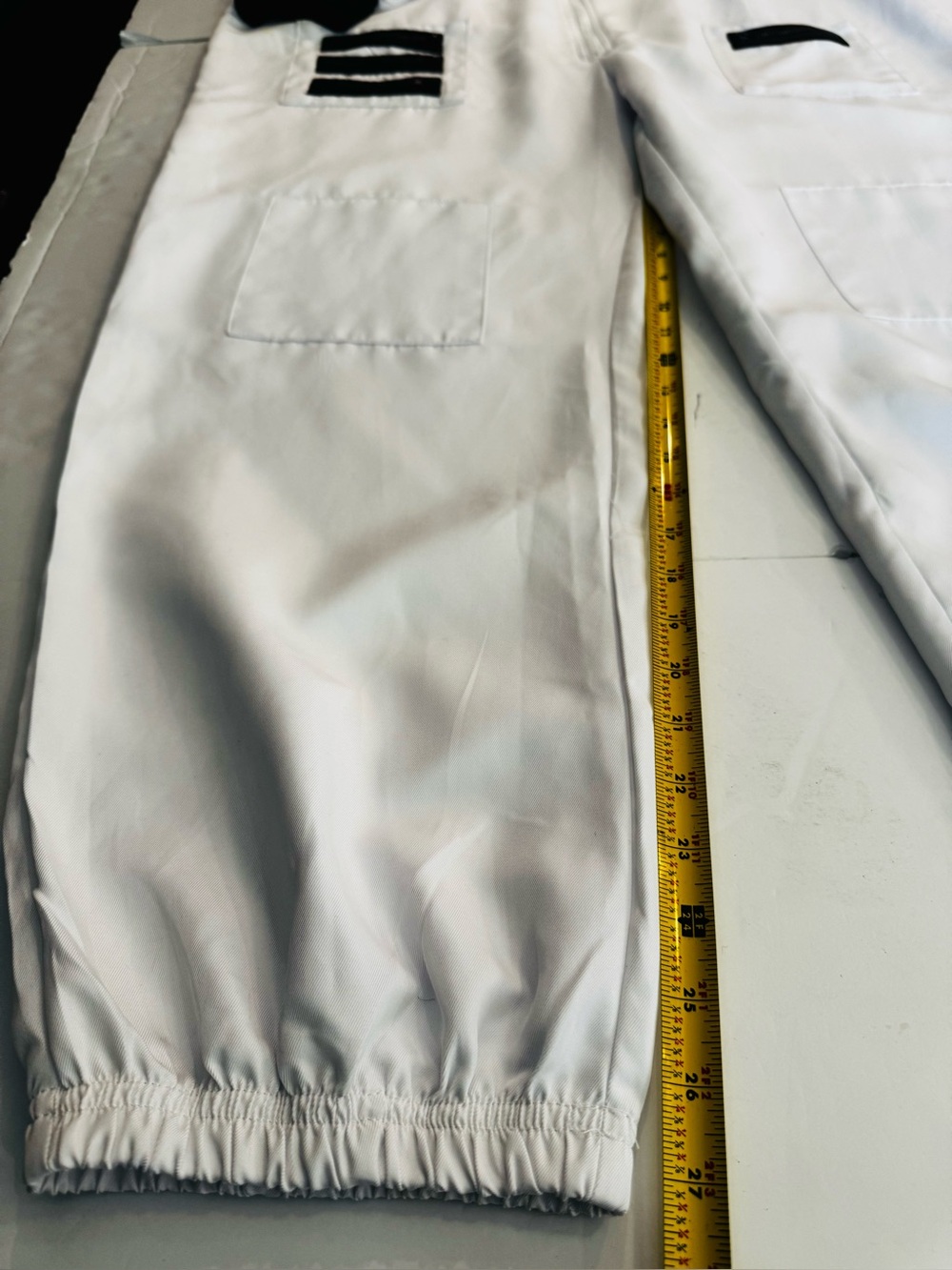 Spirit NASA Astronaut Costume, White Jumpsuit w/ Black Trim & Patches - Picture 13 of 16
